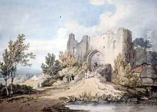 Llanblethian Castle Gateway, 1797 Oil Painting - Joseph Mallord William Turner