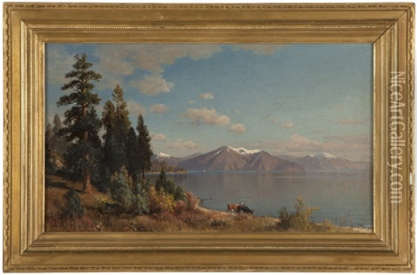 Lake Tahoe, California Oil Painting - John Ross Key
