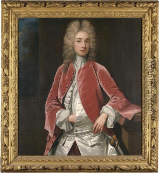 Portrait Of The Hon. Thomas Verney (1691-1710) Oil Painting - Sir Godfrey Kneller