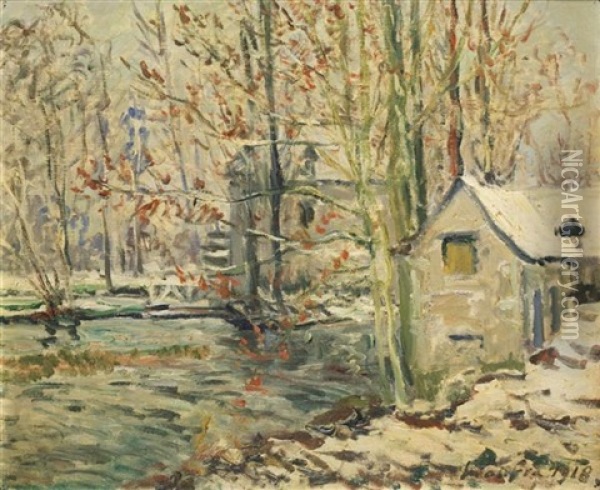 Paysage D'hiver Oil Painting - Maxime Maufra