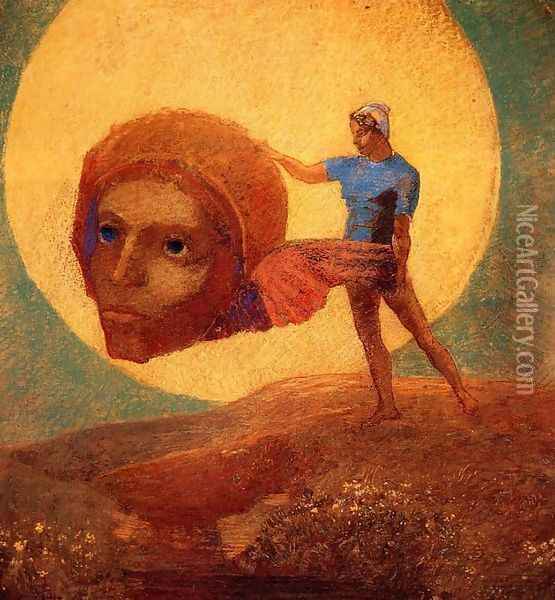 Figure Oil Painting - Odilon Redon