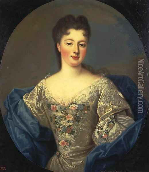 Portrait of Luiza Adelaida of Orleans Oil Painting - Pierre Gobert