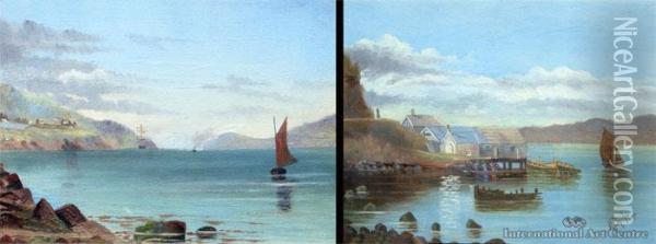 Otago Harbour Scenes Oil Painting - Maria Bauchop