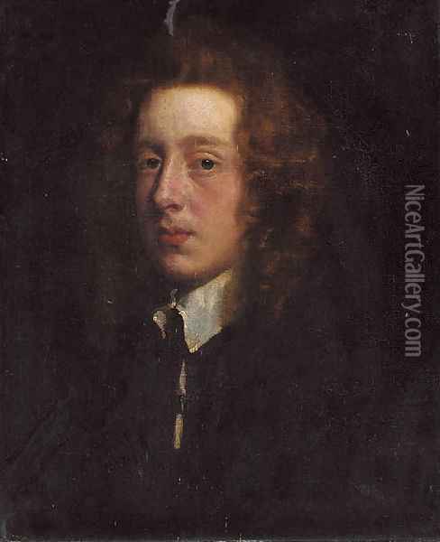 Portrait of a gentleman, traditionally identified as John Dormer of Stadhampton Oil Painting - Sir Peter Lely