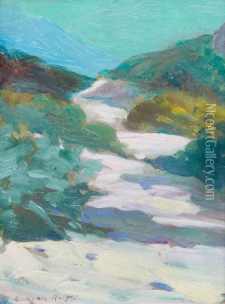 River From The Hills Oil Painting - Mary Deneale Morgan