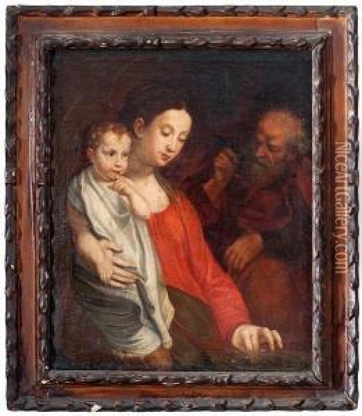 Sacra Famiglia Oil Painting - Francesco Vanni
