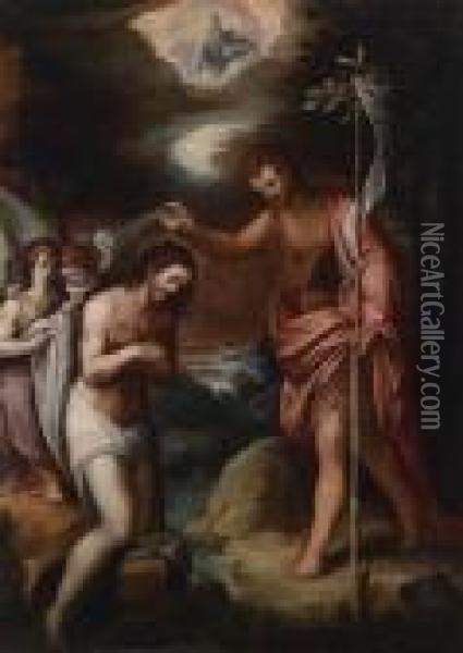 Taufe Christi Oil Painting - Francesco Albani