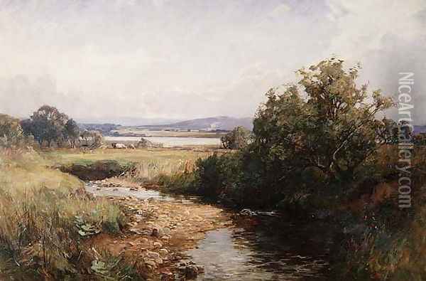 A Scottish Burnside Oil Painting - George Whitton Johnstone