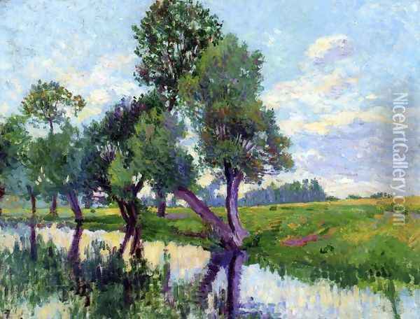 The Banks of the Cure Oil Painting - Maximilien Luce