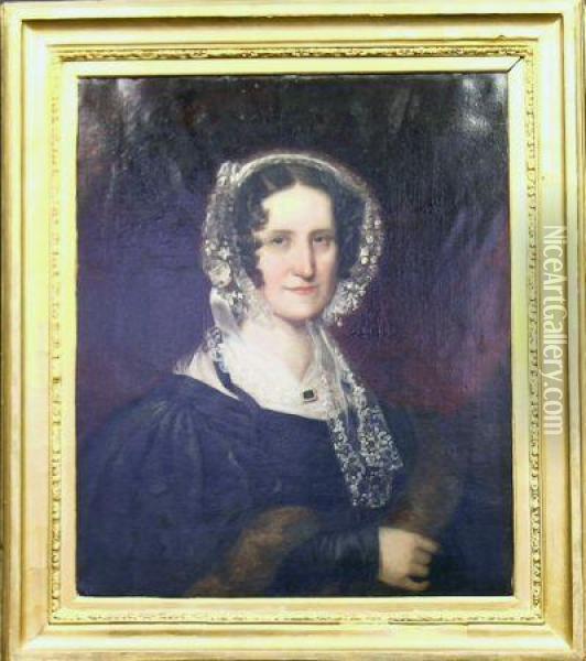 Portrait Of A Woman Oil Painting - Sarah Davis