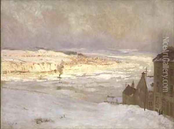 Levis from Quebec Oil Painting - Maurice Galbraith Cullen