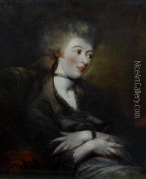 Portrait Of A Lady Oil Painting - Johann Henry Fuseli