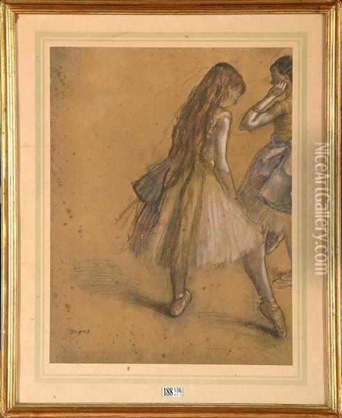 Ballerines Oil Painting - Edgar Degas