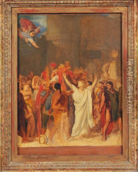 Le Martyre De Saint Symphorien D'apresingres Oil Painting - Edgar Degas