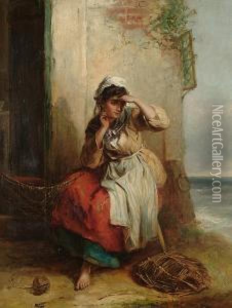 The Fishergirl Oil Painting - Thomas Kent Pelham
