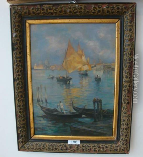 Venezia Oil Painting - Andrea Figari