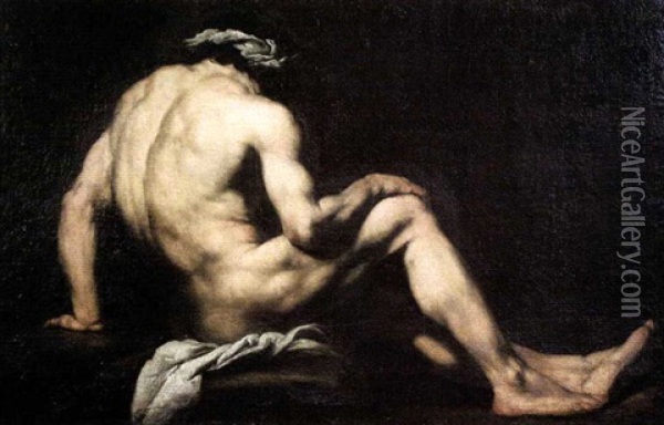 Academie D'homme Oil Painting - Jusepe de Ribera