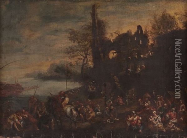 Der Bethlehemitische Kindermord (?) Oil Painting - Giuseppe Maria Crespi