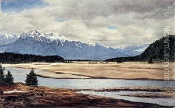 Skik River, Alaska Oil Painting - Joseph Morgan