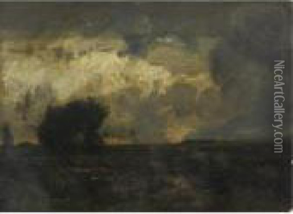 The Storm Oil Painting - John Francis Murphy