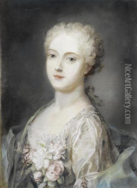 Portrait Of A Lady Oil Painting - Rosalba Carriera