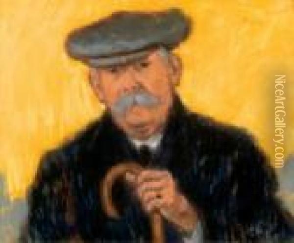 Grandfather, About 1915 Oil Painting - Jozsef Rippl-Ronai
