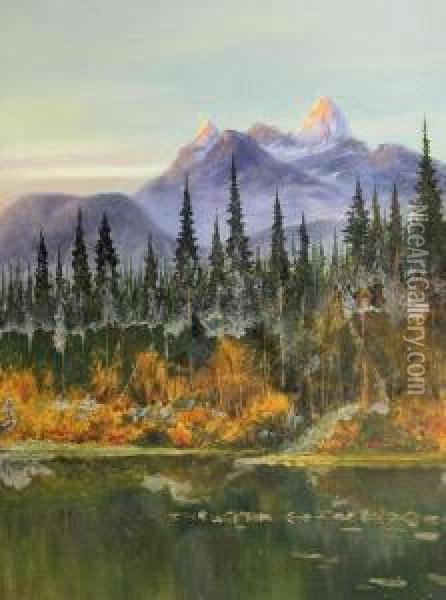 Mount Assiniboine Oil Painting - Edward Roper