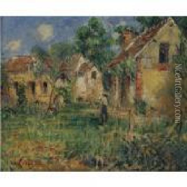 Petite Ferme Aux Environs De Caen Oil Painting - Gustave Loiseau
