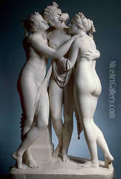 The Three Graces Oil Painting - Antonio Canova