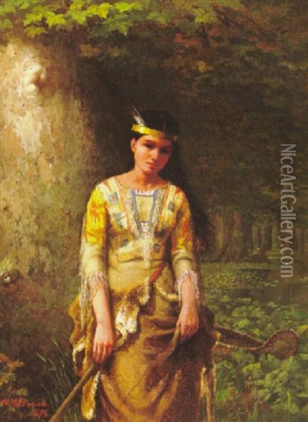 Indian Princess Oil Painting - William Holbrook Beard