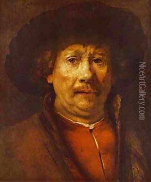 Self Portrait 1656-58 Oil Painting - Harmenszoon van Rijn Rembrandt