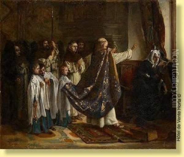 Le Choeur Oil Painting - Willem Geets
