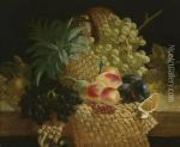 Fruit Stillife Oil Painting - Edward Ladell