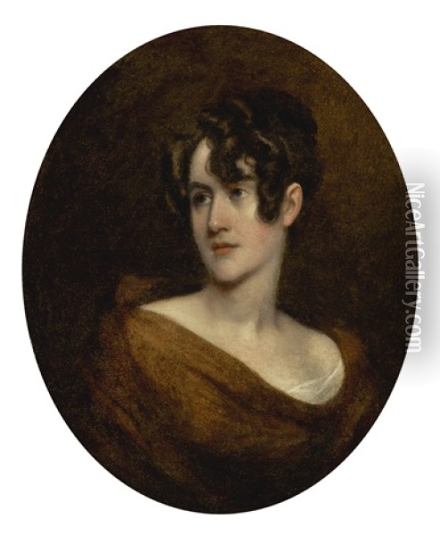 Mrs. Robert Ball (eliza Wright) Hughes Oil Painting - John Trumbull