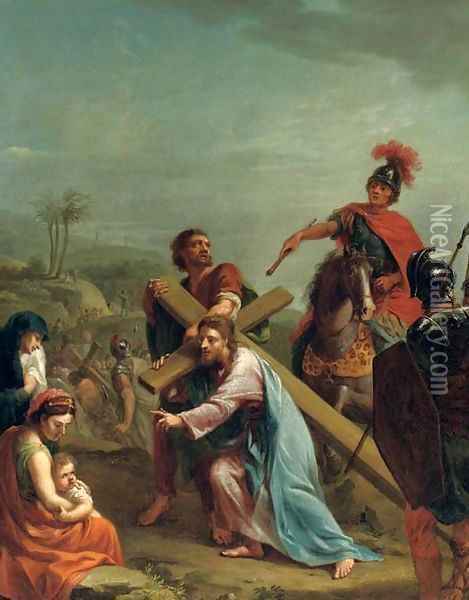 Christ carrying the Cross Oil Painting - Johann Heinrich The Elder Tischbein