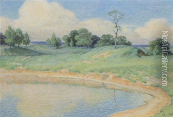 View Near Blackheath Oil Painting - William Shakespeare Burton