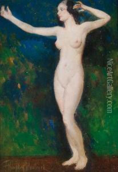 Female Nude Oil Painting - Francis Humphry Woolrych