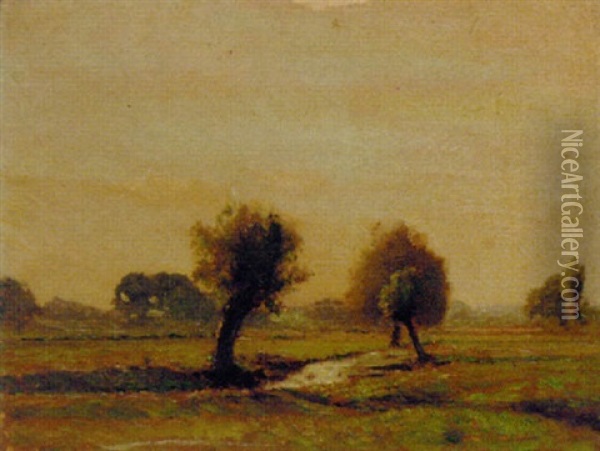 Stanboro' Marsh, Hatfield Oil Painting - Henry George Moon
