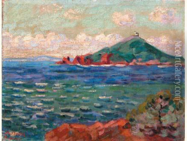 Baie En Mediterranee Oil Painting - Armand Guillaumin