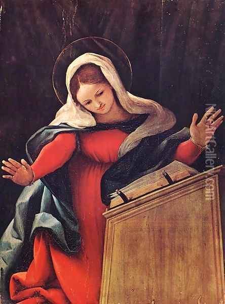 Virgin Annunciate 2 Oil Painting - Lorenzo Lotto