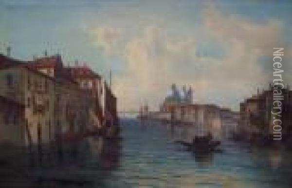 Canal Grande, Venedig Oil Painting - Karl Kaufmann