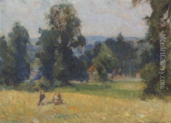 Moor Park Oil Painting - Ernest Borough Johnson