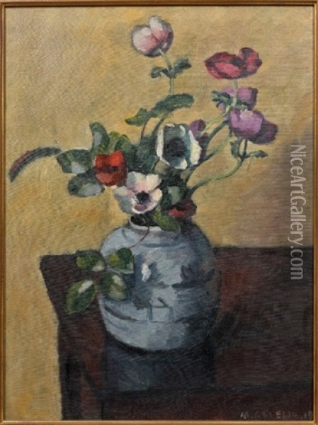 Anemones Oil Painting - Maurice Asselin