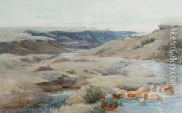 A Donegal Stream Oil Painting - Mary Georgina Barton