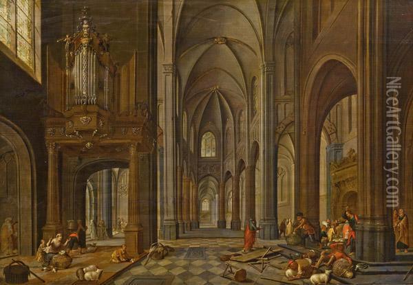 Kircheninterieur Mit Staffage Oil Painting - Peeter, the Elder Neeffs