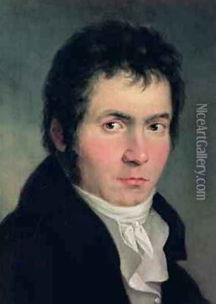 Ludwig van Beethoven 1770-1827 1804 Oil Painting - Willibrord Joseph Mahler or Maehler