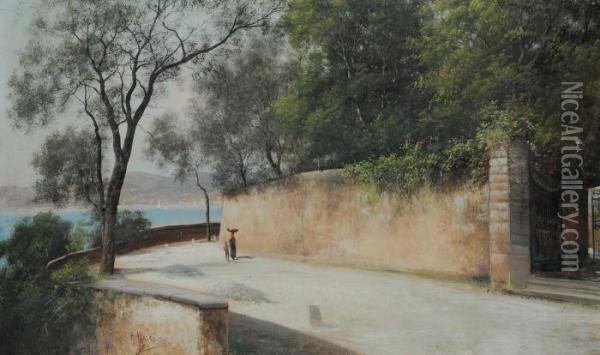 Strada Costiera Oil Painting - Henry Marko