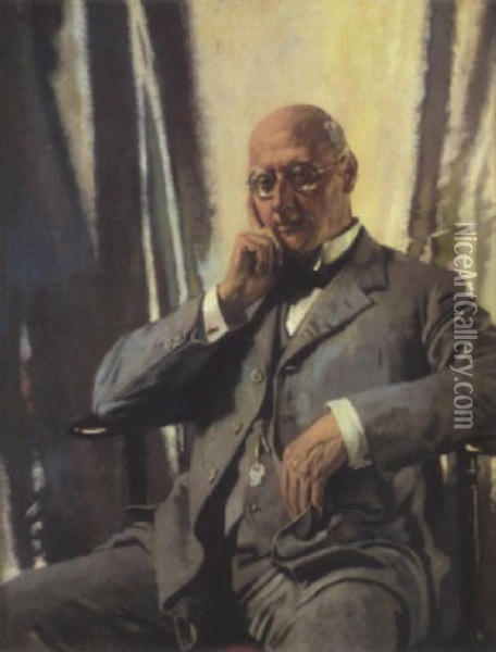 Portrait Of Mr. Francis Henry Edward Livesay Oil Painting - Sir William Orpen