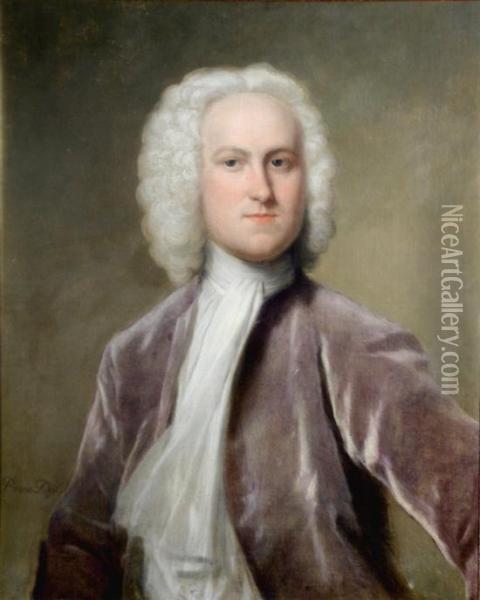 Portrait Of A Gentleman Oil Painting - Philip Le Petit Van Dyk