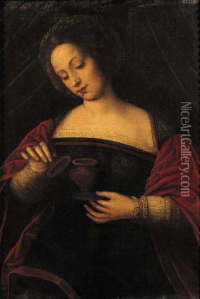 Saint Mary Magdalen Oil Painting - Ambrosius Benson